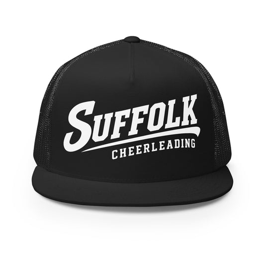 Performance | 5 Panel Trucker Cap | Suffolk University Cheerleading | Athletics Logo