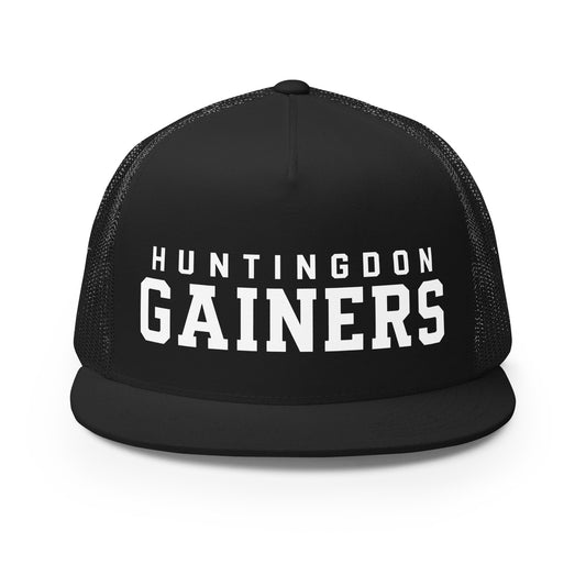 Performance | 5 Panel Trucker Cap | HCC Gymnastics | Gainers Emblem Logo