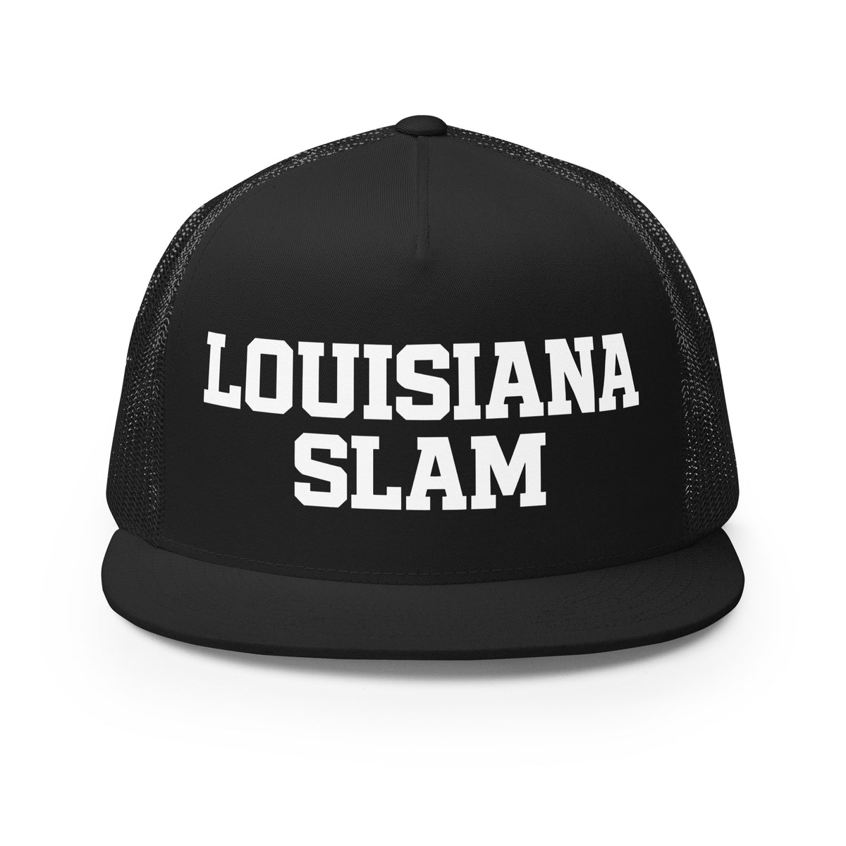 Performance | 5 Panel Trucker Cap | Louisiana Slam Baseball | Emblem Logo