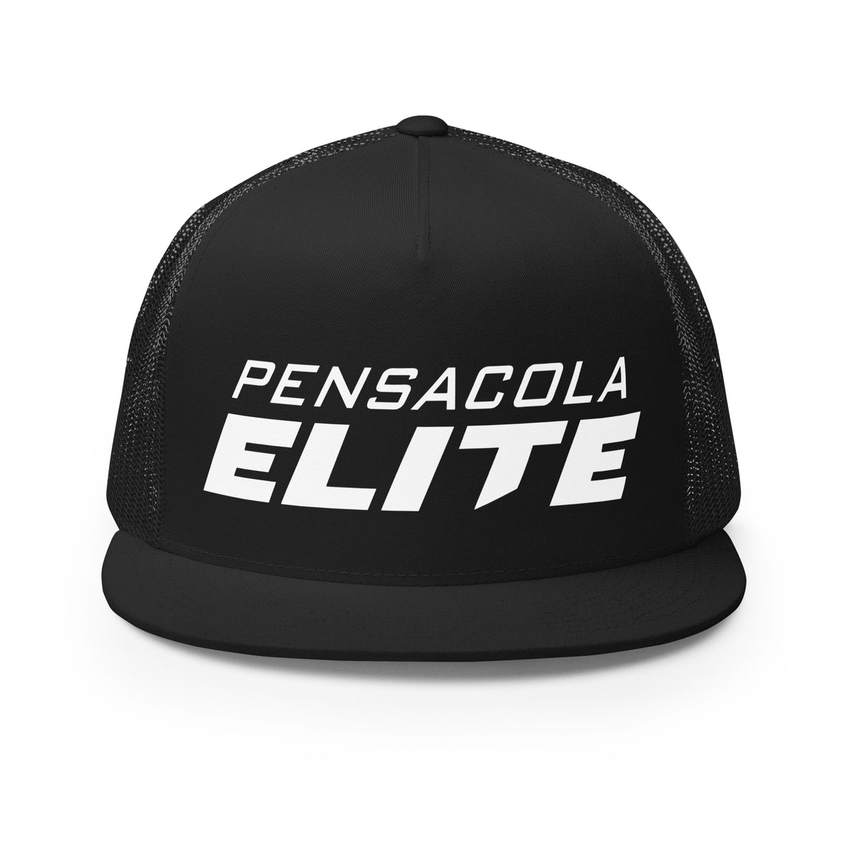 Performance | 5 Panel Trucker Cap | Pensacola Elite Inc. | Crest Logo