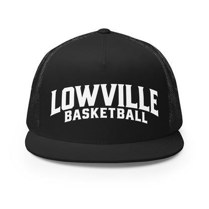 Performance | 5 Panel Trucker Cap | Lowville Girls Basketball | Crest Logo