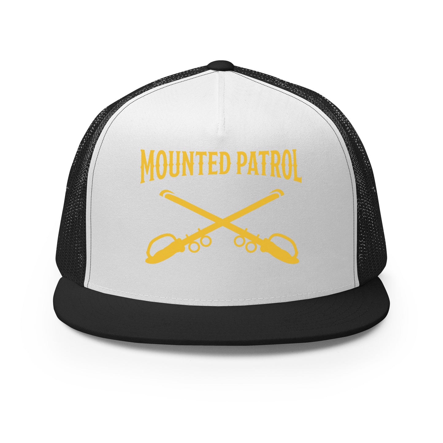Performance | 5 Panel Trucker Cap | Metro Nashville Police Department Horse Mounted Patrol | Sabres Logo