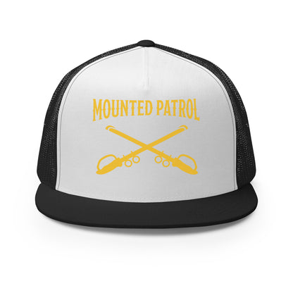 Performance | 5 Panel Trucker Cap | Metro Nashville Police Department Horse Mounted Patrol | Sabres Logo