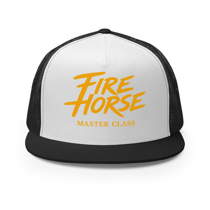Performance | 5 Panel Trucker Cap | Fire Horse Masters | Athletics Logo