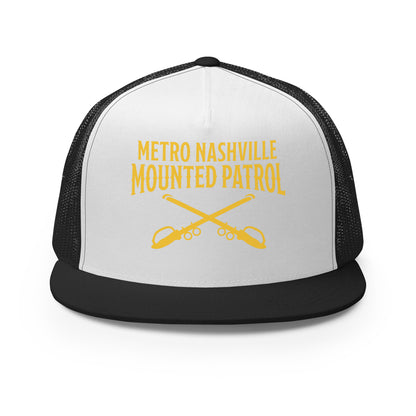 Performance | 5 Panel Trucker Cap | Metro Nashville Police Department Horse Mounted Patrol | Crest Logo