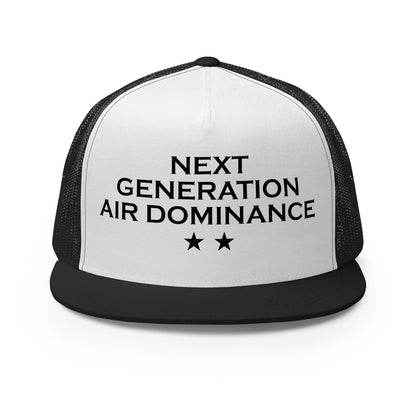 Performance | 5 Panel Trucker Cap | Next Generation Air Dominance | Modern Script Logo