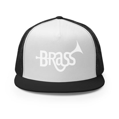 Performance | 5 Panel Trucker Cap | Brass Inc. | Script Logo