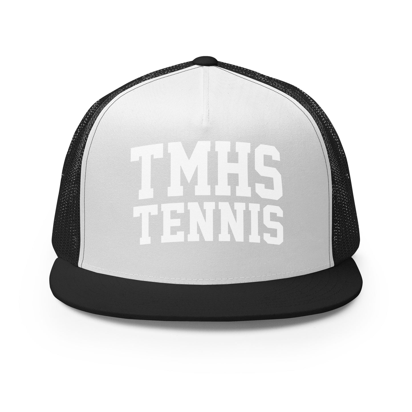 Performance | 5 Panel Trucker Cap | TMHS Tennis | Crest Logo