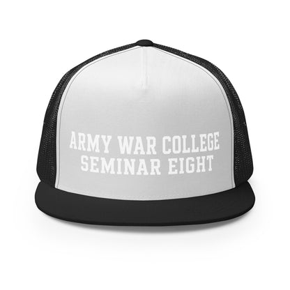 Performance | 5 Panel Trucker Cap | Army War College (Seminar 8) | Script Logo