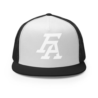Performance | 5 Panel Trucker Cap | FA Basketball | Crest Logo