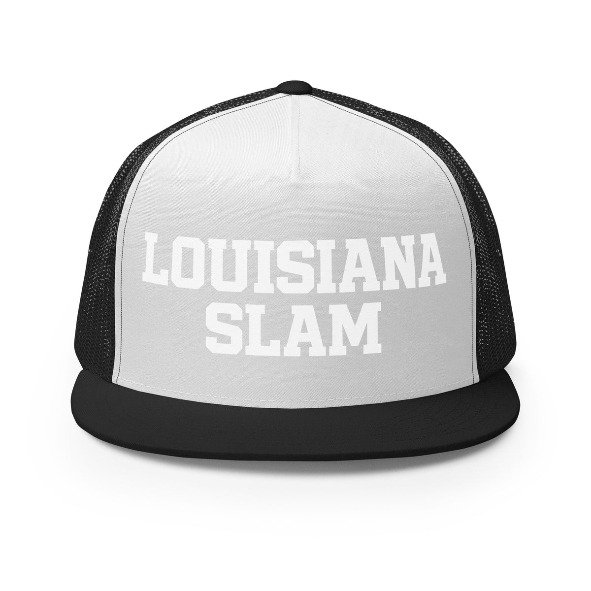 Performance | 5 Panel Trucker Cap | Louisiana Slam Baseball | Emblem Logo
