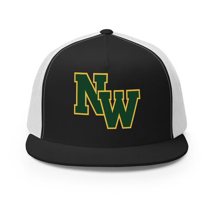 Performance | 5 Panel Trucker Cap | Northwest High School | Badge Logo