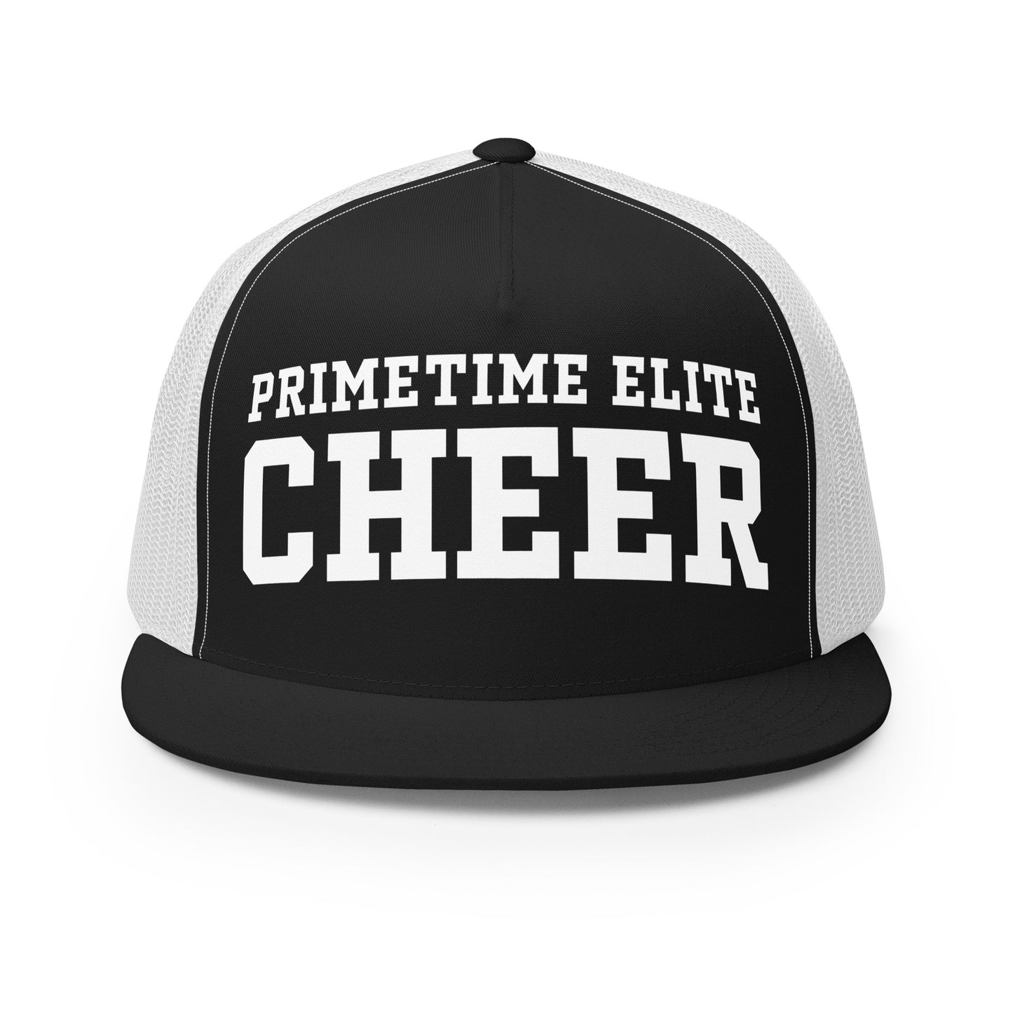 Performance | 5 Panel Trucker Cap | PTE Bulldog Cheer | Crest Logo