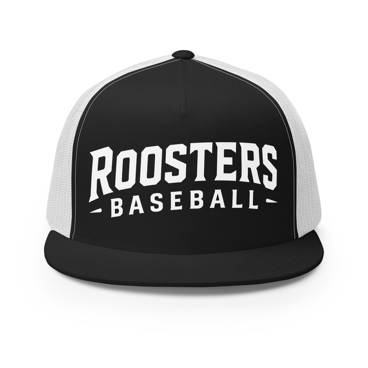 Performance | 5 Panel Trucker Cap | Rooster Nation | Athletic Crest Logo