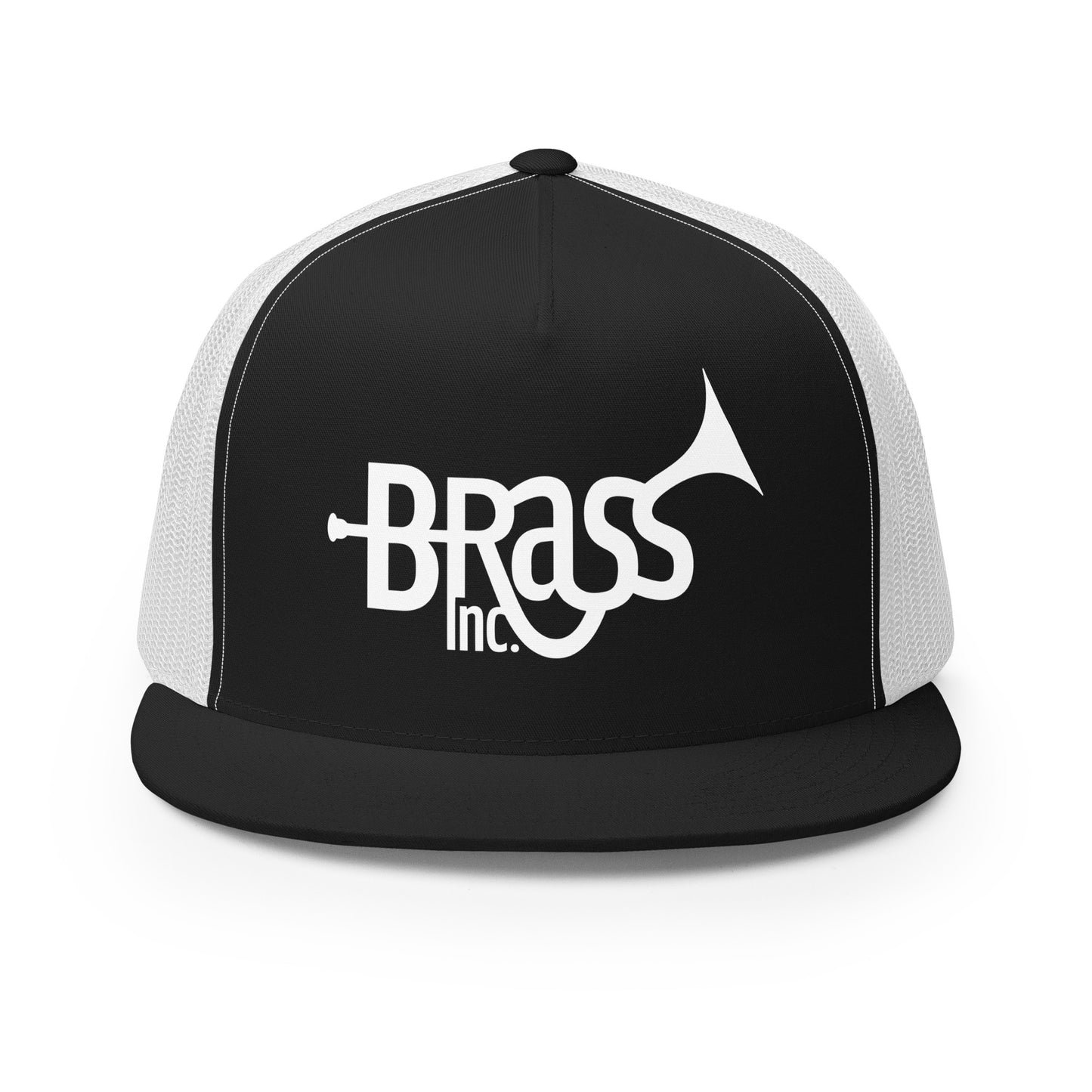 Performance | 5 Panel Trucker Cap | Brass Inc. | Modern Script Logo