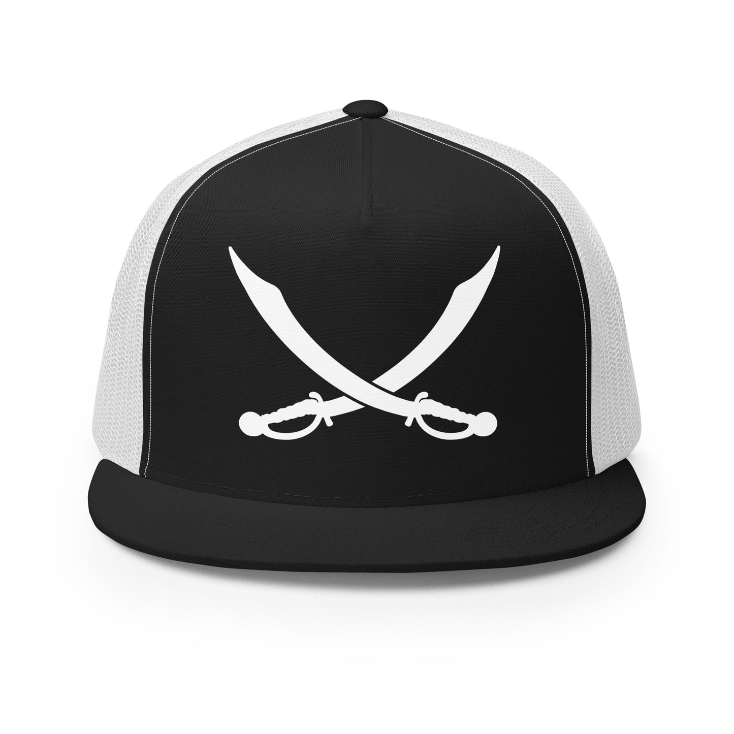 Performance | 5 Panel Trucker Cap | Belton Youth Football Pirates | Crest Logo