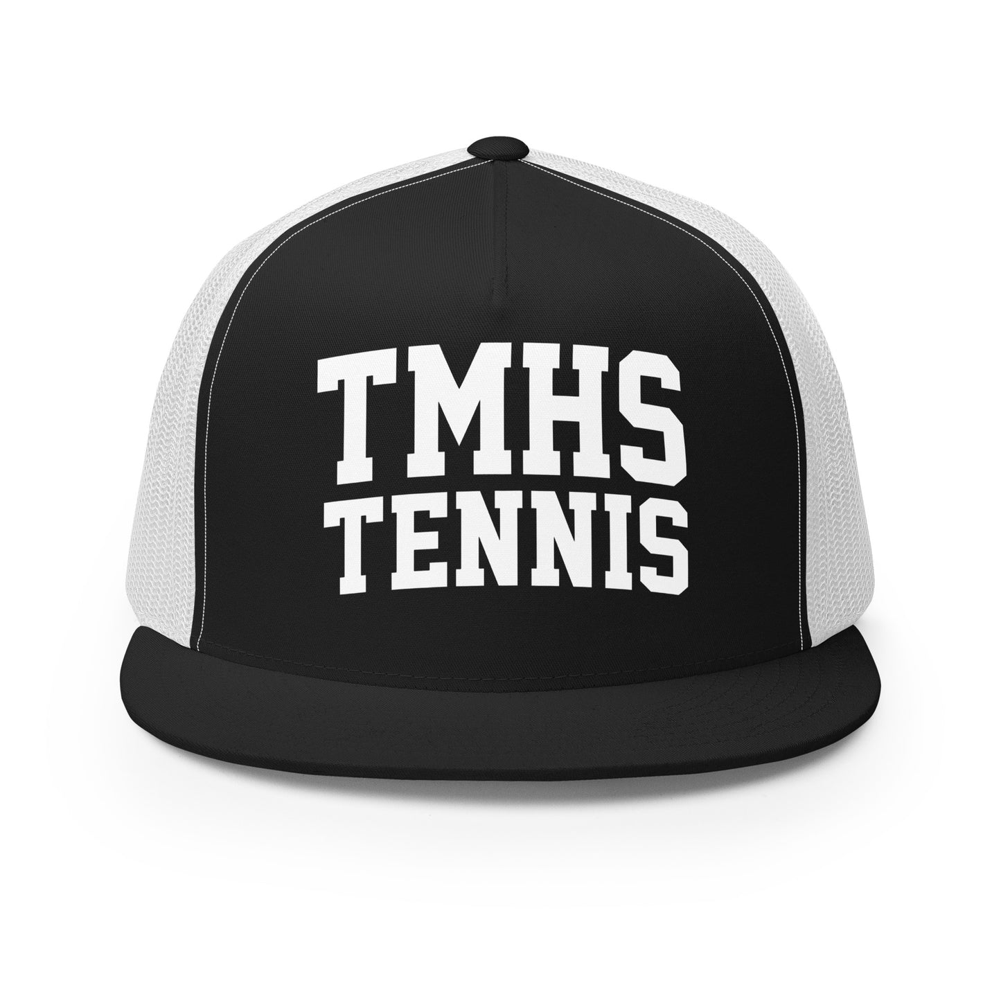 Performance | 5 Panel Trucker Cap | TMHS Tennis | Crest Logo
