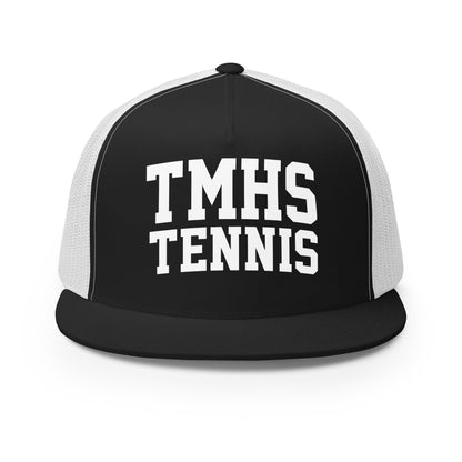 Performance | 5 Panel Trucker Cap | TMHS Tennis | Crest Logo