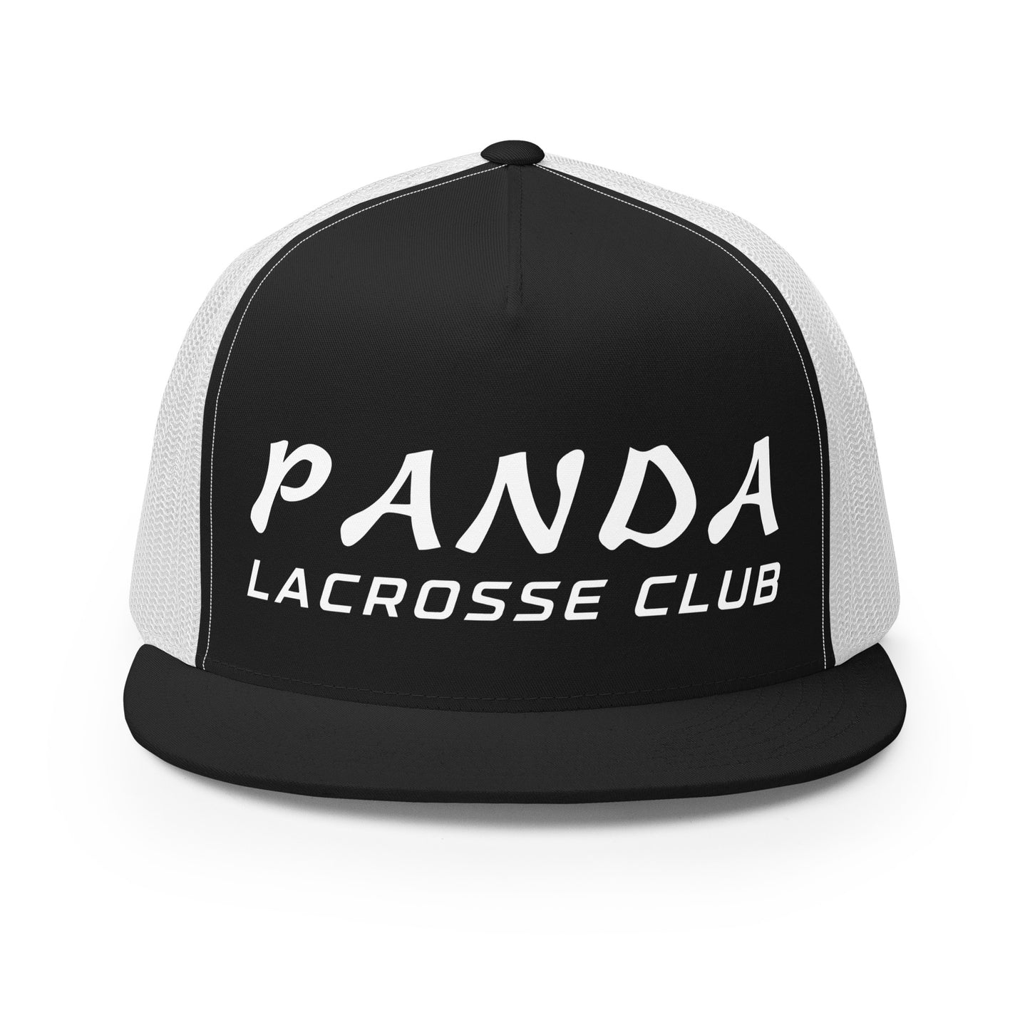 Performance | 5 Panel Trucker Cap | Panda Lacrosse Club | Crest Logo