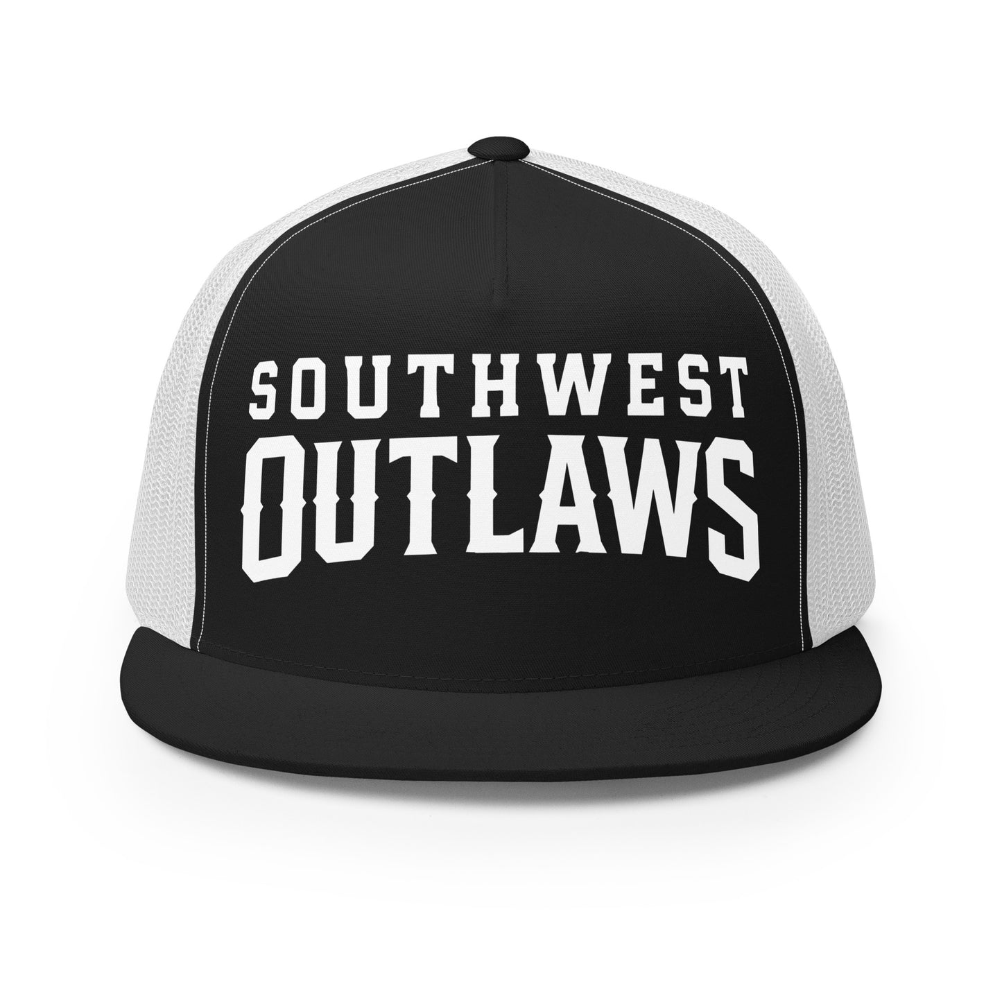 Performance | 5 Panel Trucker Cap | Southwest Outlaws | Crest Logo