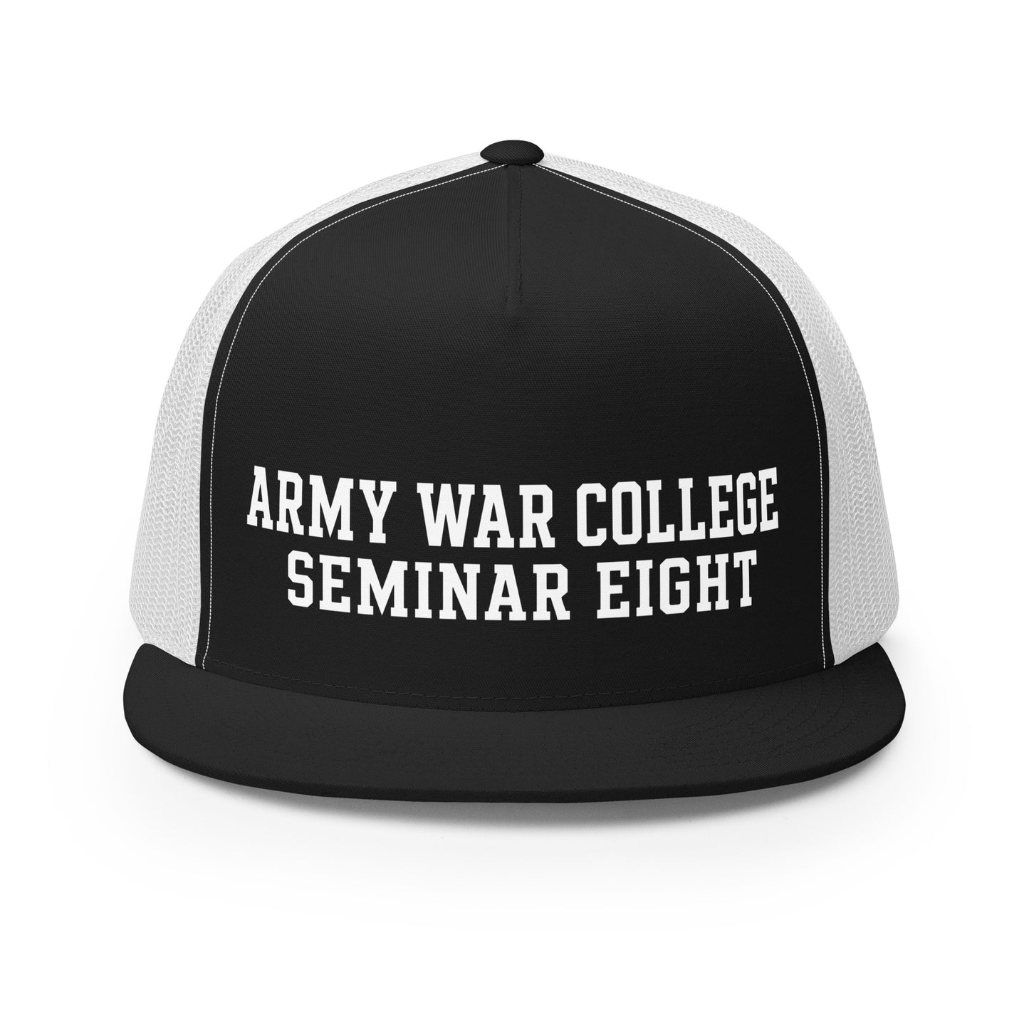 Performance | 5 Panel Trucker Cap | Army War College (Seminar 8) | Script Logo