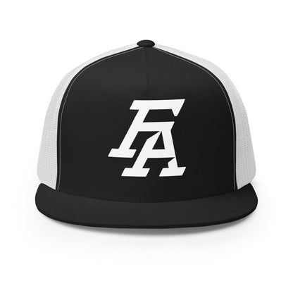Performance | 5 Panel Trucker Cap | FA Basketball | Crest Logo