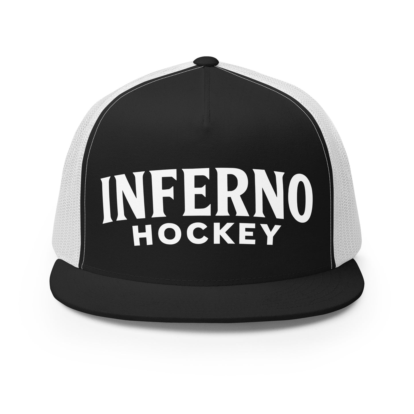 Performance | 5 Panel Trucker Cap | Inferno Hockey | Modern Script Logo