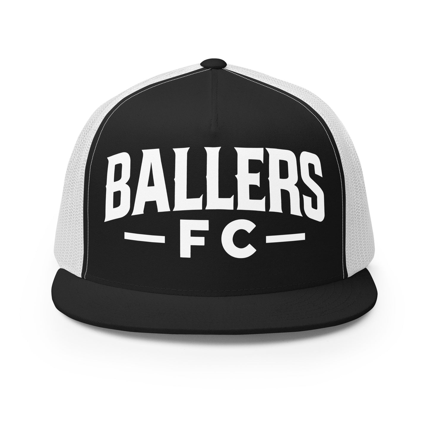 Performance | 5 Panel Trucker Cap | Ballers FC | Modern Script Logo
