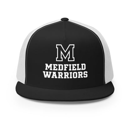 Performance | 5 Panel Trucker Cap | Medfield Softball | Badge Logo