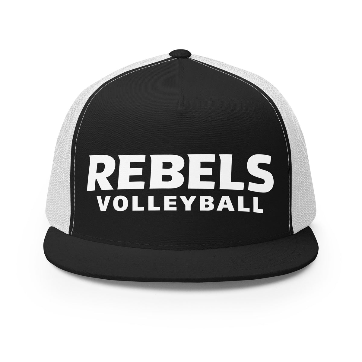 Performance | 5 Panel Trucker Cap | Rebels Volleyball Club | Crest Logo