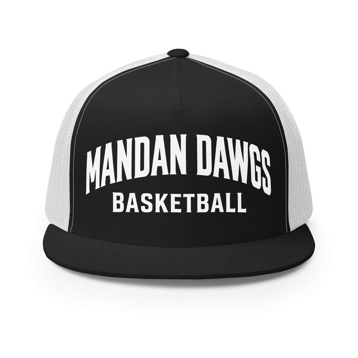 Performance | 5 Panel Trucker Cap | Mandan Dawgs Basketball | Crest Logo