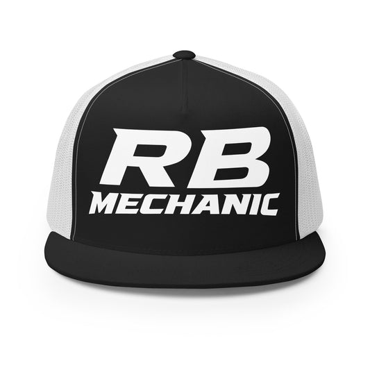 Performance | 5 Panel Trucker Cap | RB Mechanic | Lettermark Logo