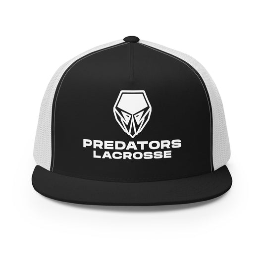 Performance | 5 Panel Trucker Cap | Predators Lacrosse | Crest Logo