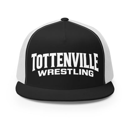 Performance | 5 Panel Trucker Cap | Tottenville wrestling club | Vanguard Logo