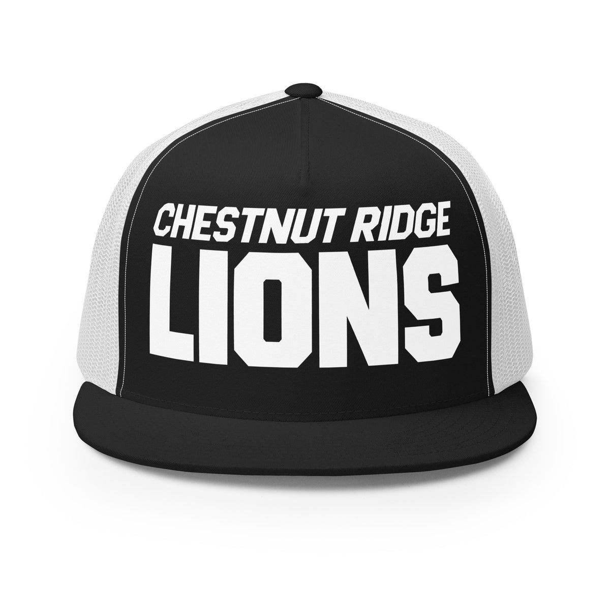 Performance | 5 Panel Trucker Cap | Chestnut Ridge Lions Football | Script Logo