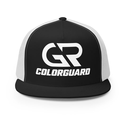 Performance | 5 Panel Trucker Cap | George Ranch High School Colorguard | Emblem Logo