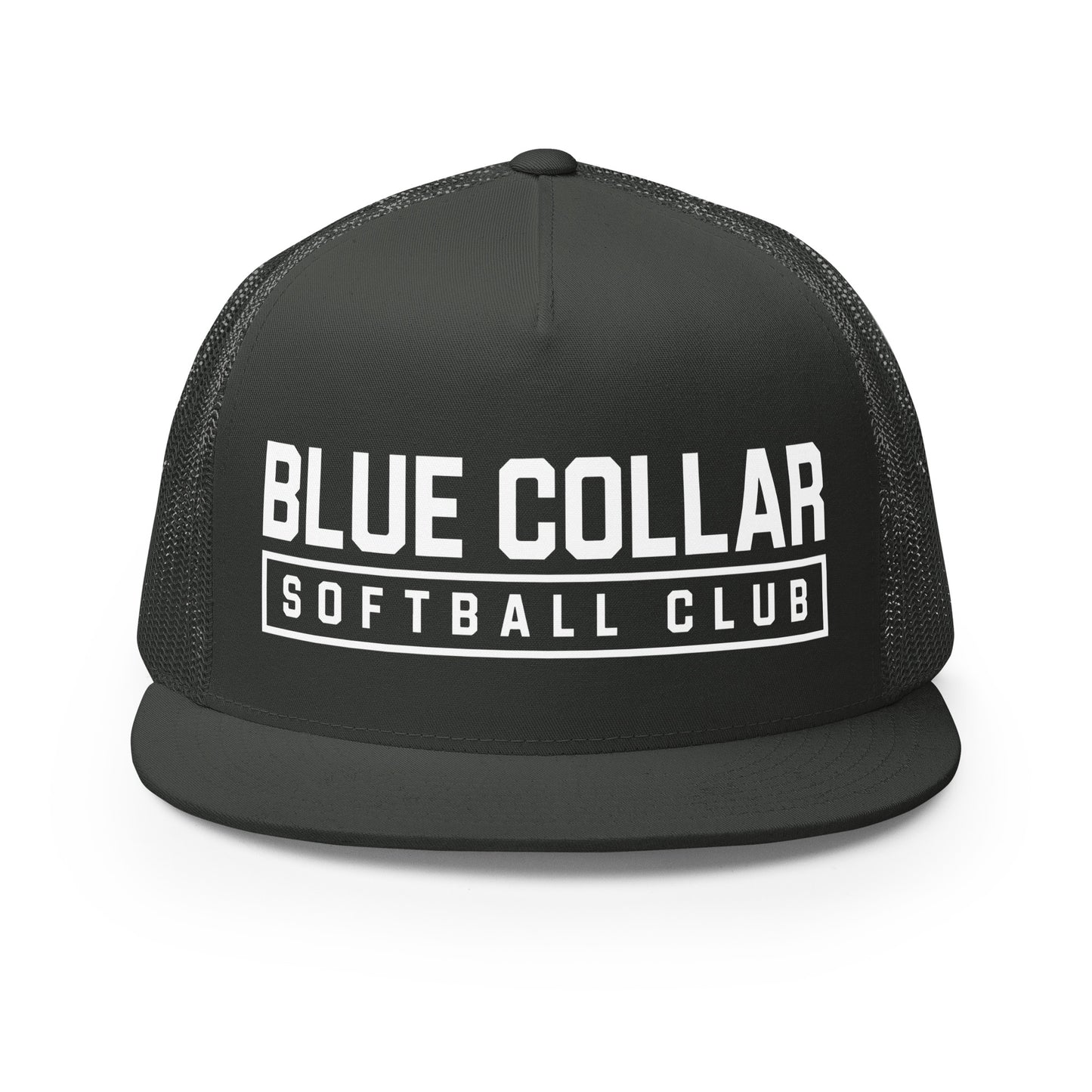 Performance | 5 Panel Trucker Cap | Blue Collar Softball 2034 | Vanguard Logo