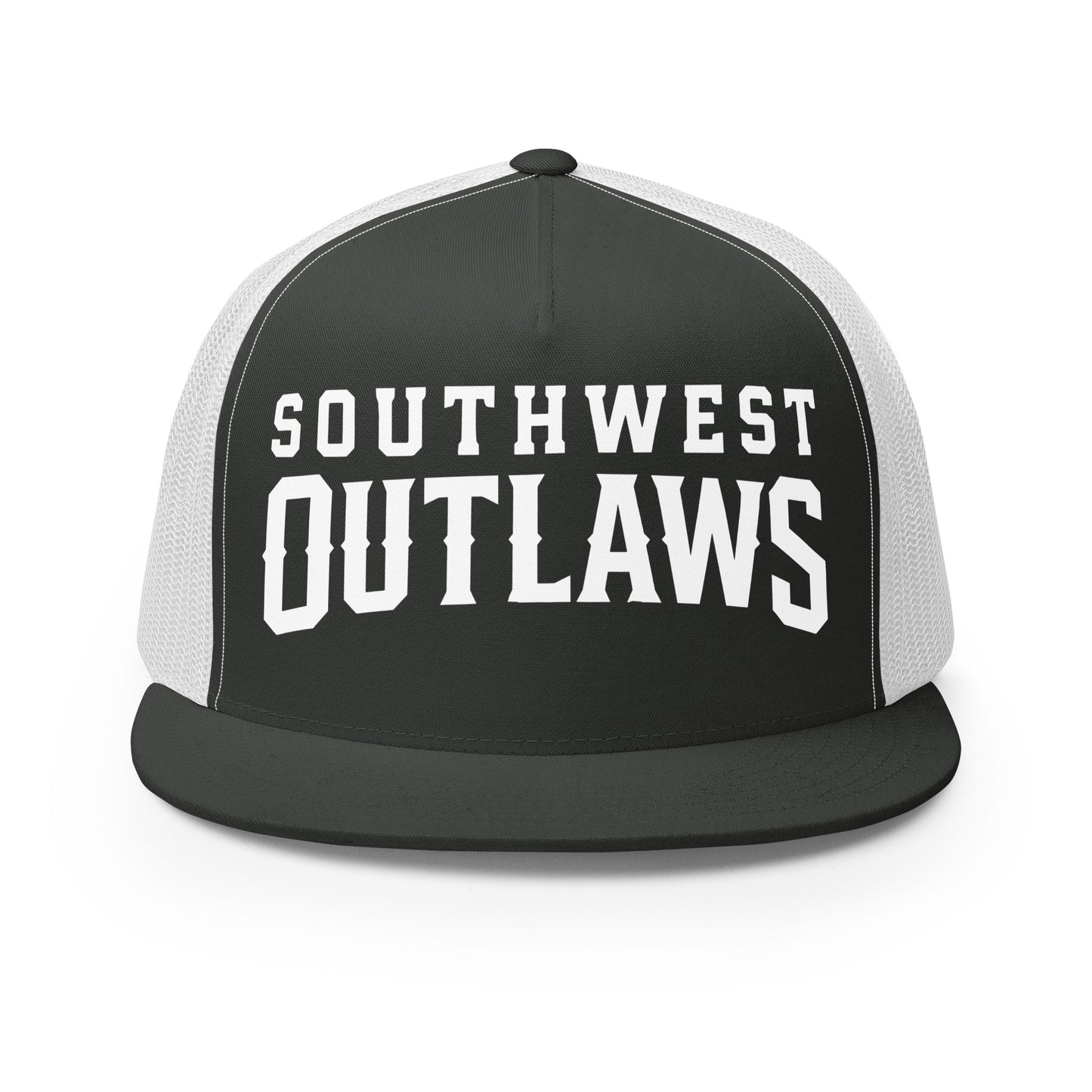 Performance | 5 Panel Trucker Cap | Southwest Outlaws | Crest Logo