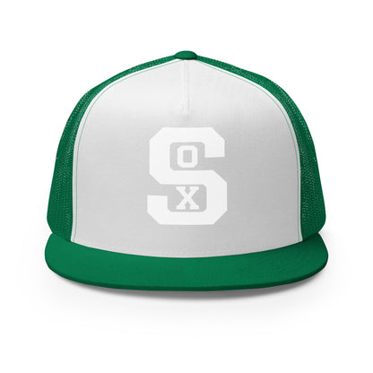 Performance | 5 Panel Trucker Cap | Greenville Sox | Valor Logo
