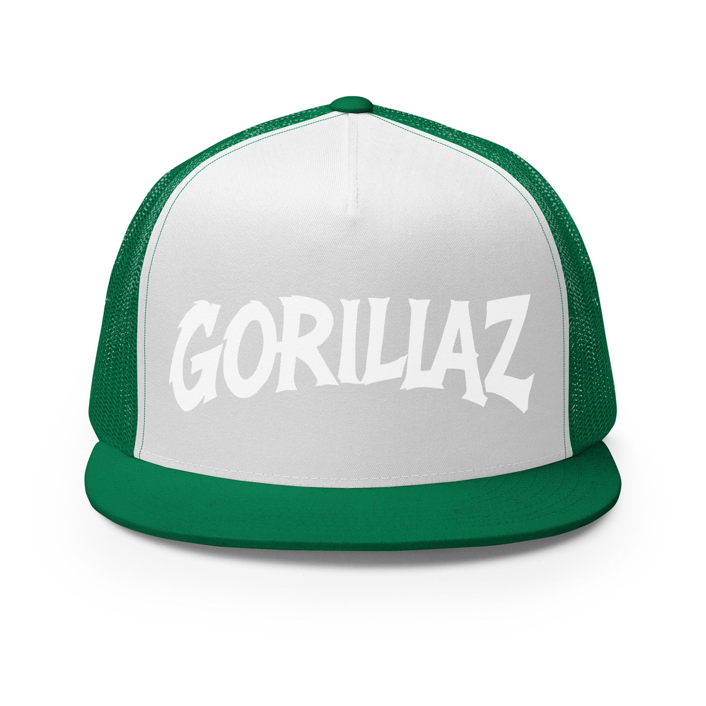 Performance | 5 Panel Trucker Cap | Gorillaz | Modern Script Logo