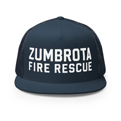 Performance | 5 Panel Trucker Cap | Zumbrota Fire Department | Vanguard Logo