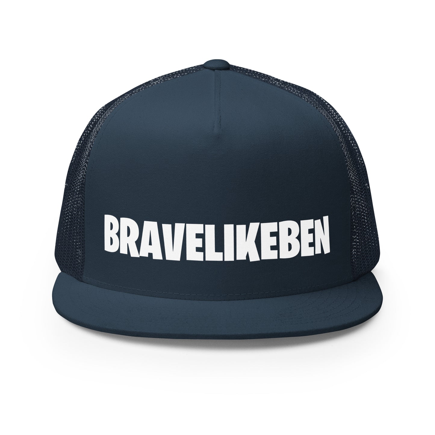 Performance | 5 Panel Trucker Cap | Brave Like Ben | Wordmark Logo