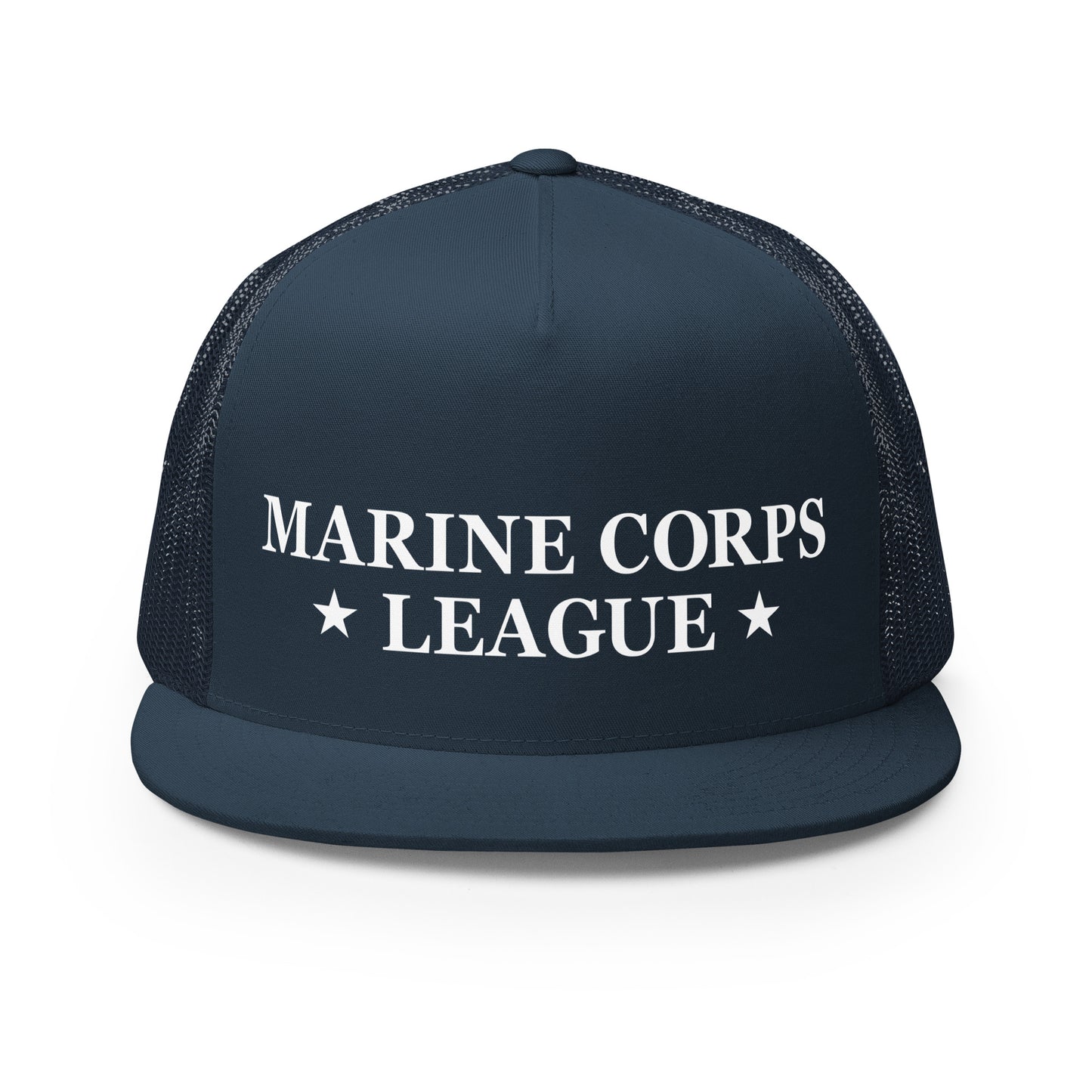 Performance | 5 Panel Trucker Cap | Marine Corps League kings County Det 455 | Shield Logo