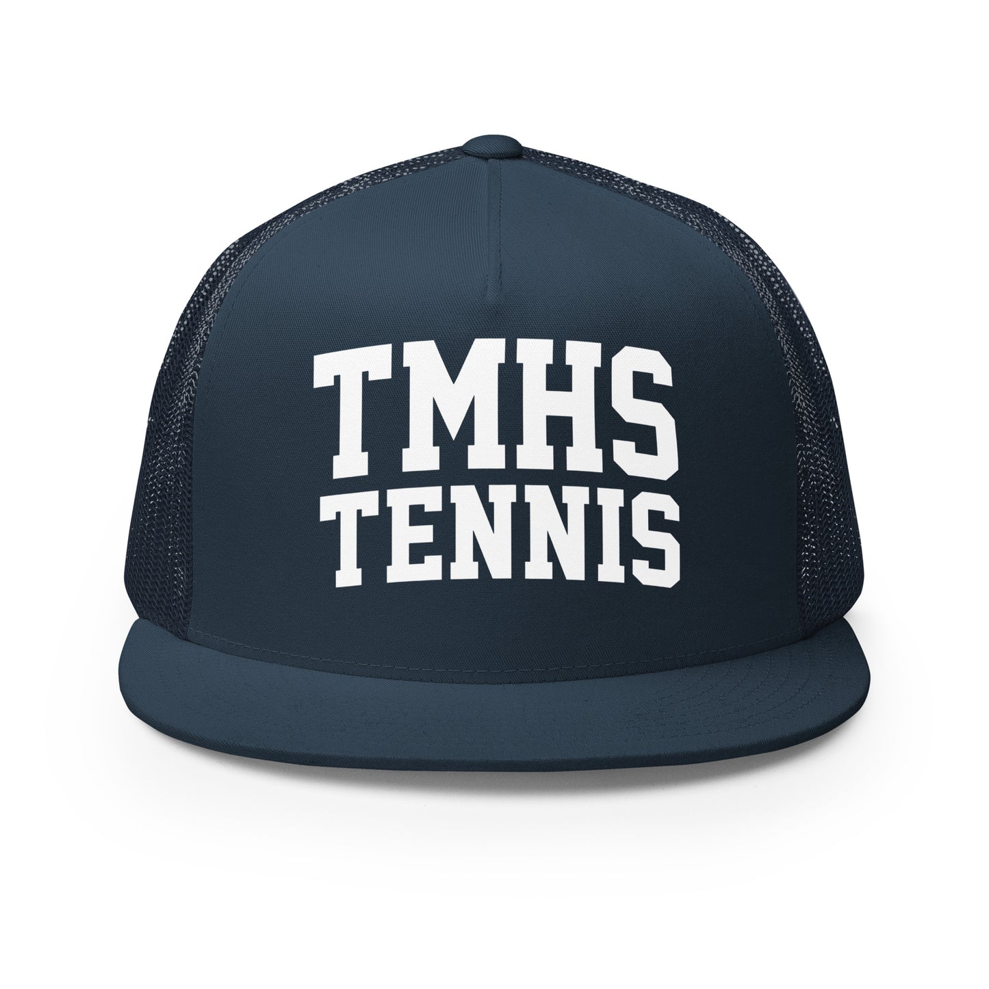 Performance | 5 Panel Trucker Cap | TMHS Tennis | Crest Logo