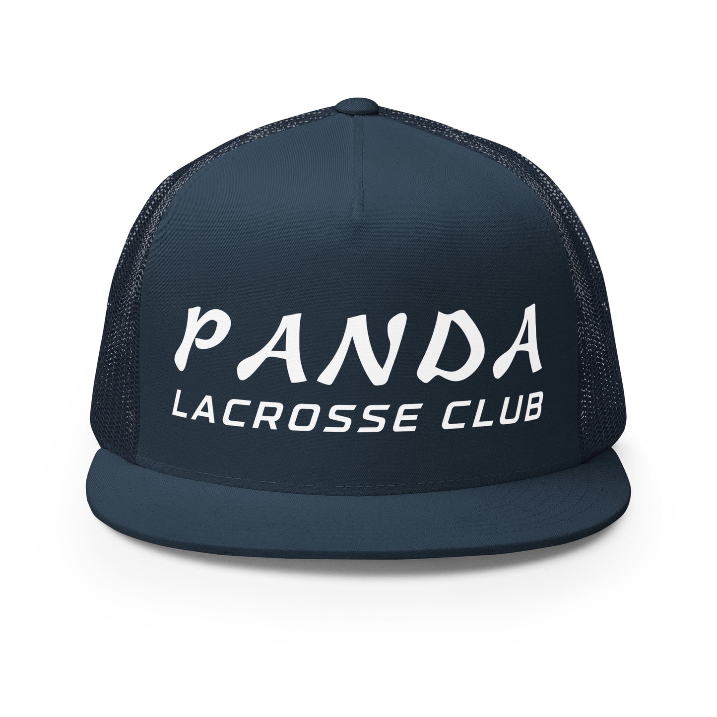 Performance | 5 Panel Trucker Cap | Panda Lacrosse Club | Crest Logo