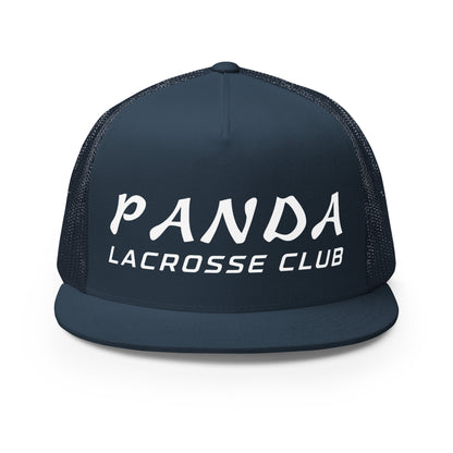 Performance | 5 Panel Trucker Cap | Panda Lacrosse Club | Crest Logo