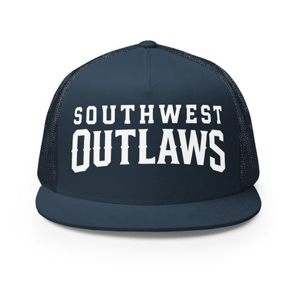 Performance | 5 Panel Trucker Cap | Southwest Outlaws | Crest Logo