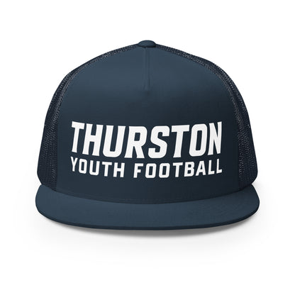 Performance | 5 Panel Trucker Cap | Thurston Youth Football | Crest Logo