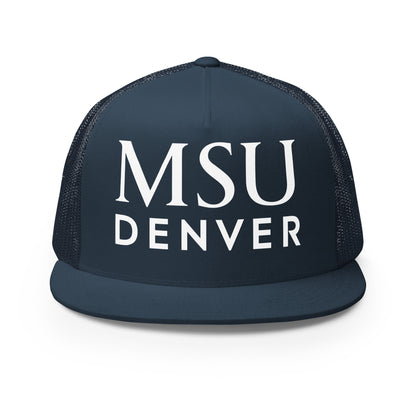 Performance | 5 Panel Trucker Cap | MSU Denver Dance Team | Titan Crest Logo