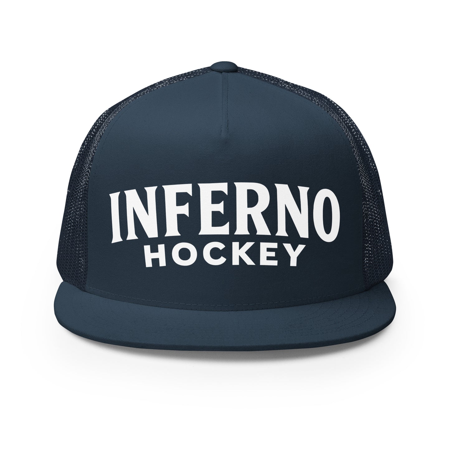 Performance | 5 Panel Trucker Cap | Inferno Hockey | Modern Script Logo